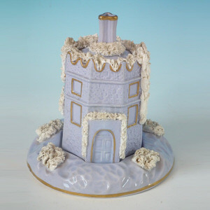 Staffordshire lilac octagonal house pastille burner