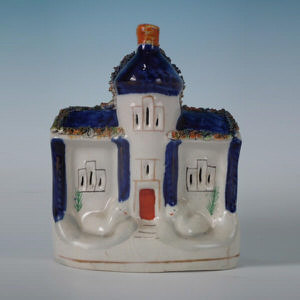 Staffordshire cottage with cobalt roof & swans