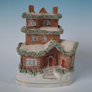 Staffordshire three storey snow-covered house