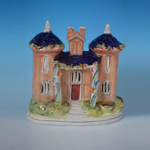 Staffordshire twin turret cottage with tower