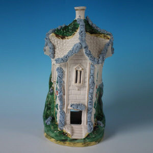 Large Staffordshire cottage pastile burner