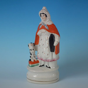Staffordshire Mother Hubbard & spaniel figure