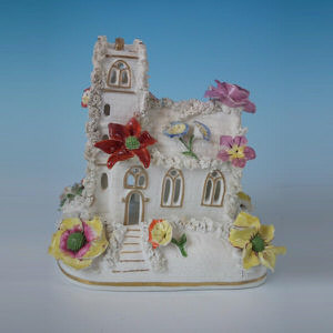 Staffordshire Church two-piece pastille burner