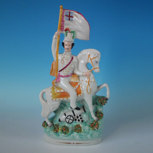 161 Staffordshire figure of Sir George Brown on horseback