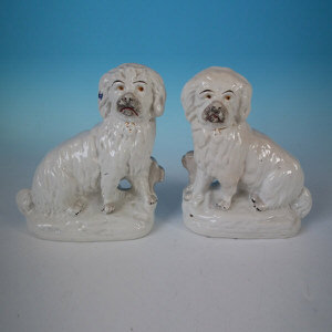 Pair Staffordshire bearded collies