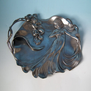 WMF Maiden with Iris card tray