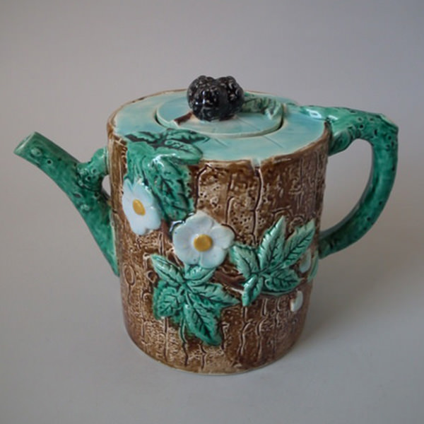 Holdcroft Majolica blackberry teapot - ID#18545 Image 1