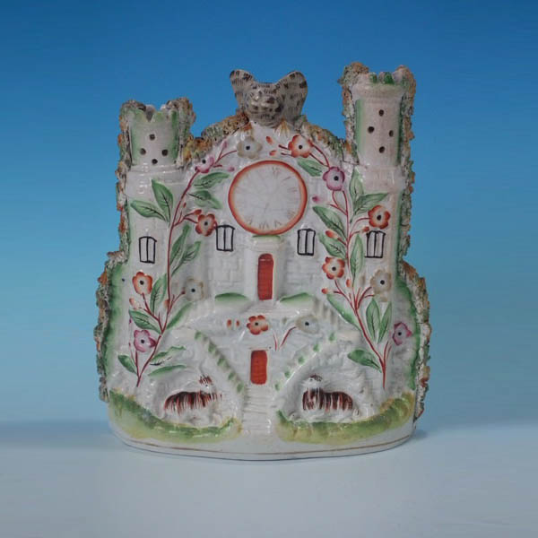 Staffordshire clock tower with eagle and goats - ID#19081 Image 1