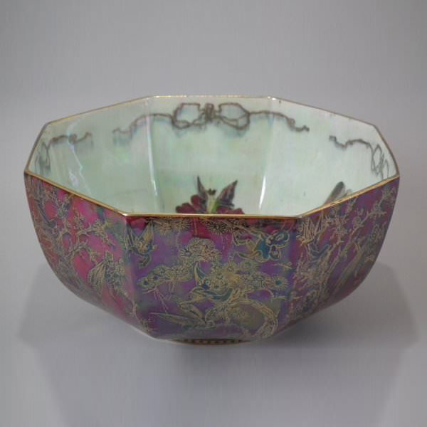 Wedgwood Fairyland Lustre Octagonal Bowl - 'Firbolgs' - ID#20445 Image 1