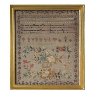Antique Sampler, 1809, by Ann Shaw