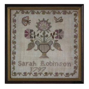 Small Sampler,1797, by Sarah Robinson