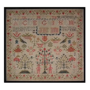 Antique Scottish Sampler, 1847, Isabela Kilgour