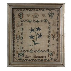 Antique Sampler, 1824, by Mary Francis