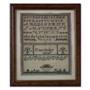 Antique Sampler, 1834, by Ann Kelk