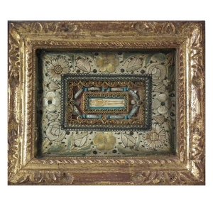 c.1660 Small French Embroidered Needlework Panel