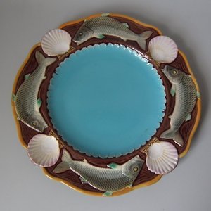 Minton Majolica Fish Plate