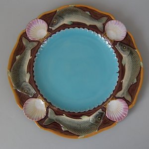 Minton Majolica Fish Plate