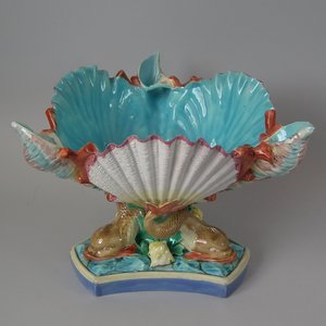Royal Worcester Majolica Centrepiece Bowl