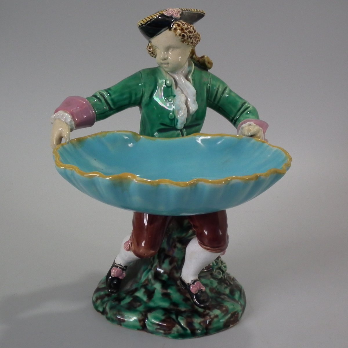 Minton Majolica Hogarth Boy Figure - ID#21876 Image 1