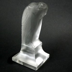 Rene Lalique Clear & Frosted Glass 'Aigle' Cachet
