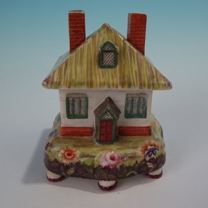 Staffordshire Pearlware Cottage Pastille Burner