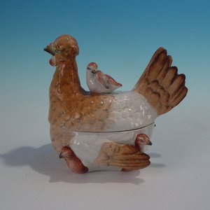 Staffordshire Hen and Chicks Tureen and Cover