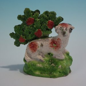 Staffordshire Pearlware Ram with Bocage