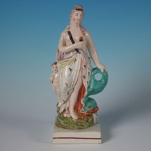 Staffordshire Pearlware Pottery Venus Figure