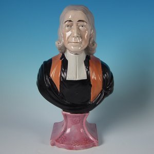 Staffordshire Pearlware 'John Wesley' Bust